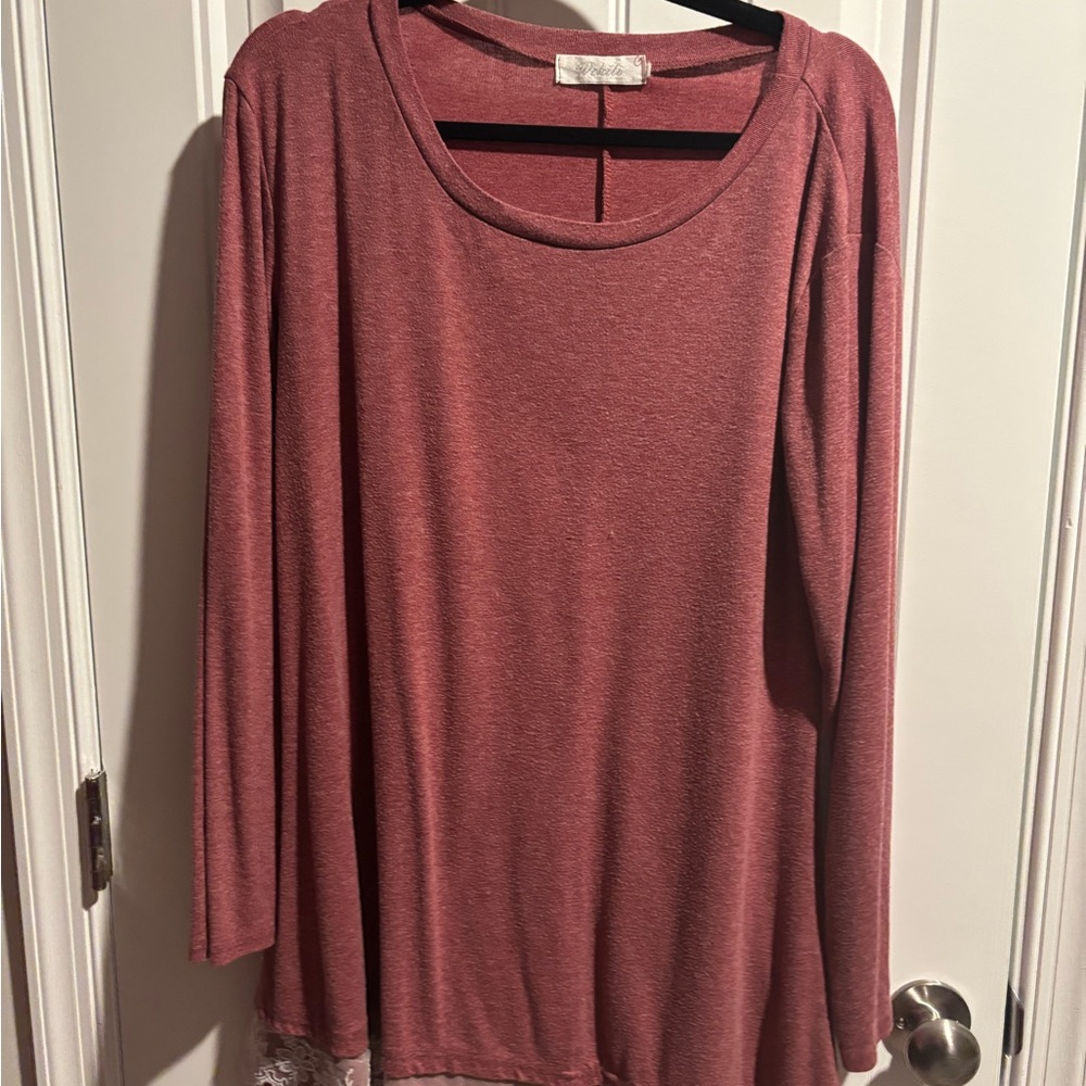 Women's Rose Long Sleeve Top